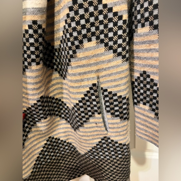 Field and flower striped chevron belted cardigan - Picture 7 of 10